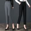 Office Lady Fashion Slim Pencil Pants Spring Autumn New Women High Waist Elastic Solid Pocket Straight Korean Casual Trousers