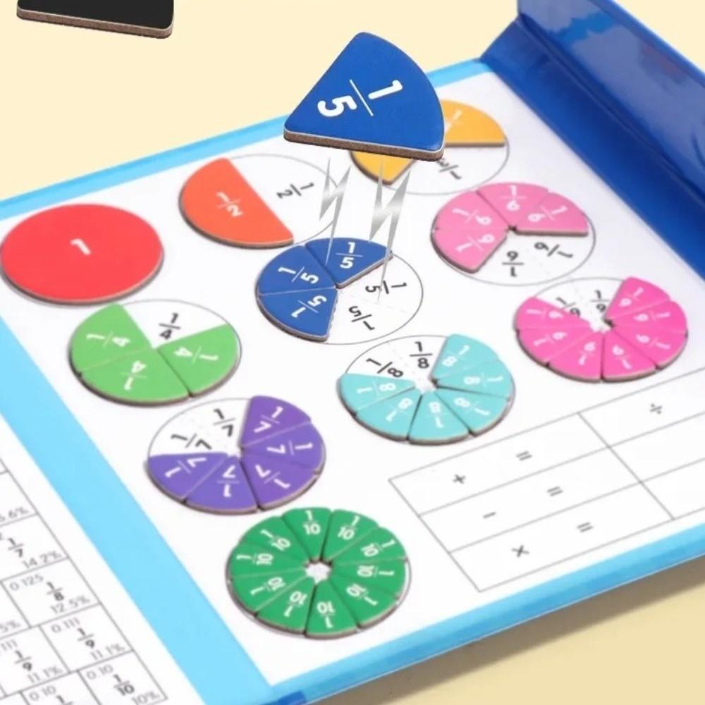 Interesting Children's Fraction Learning Board Addition and Subtraction Puzzles