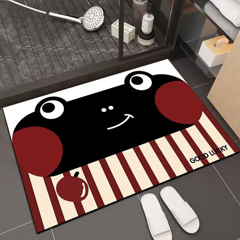 Bathroom non-slip floor mat Strong absorbent mat Carpet door foot mat Toilet Bathroom absorbent floor mat
