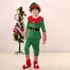 Yousheng Christmas Elf Costume Set with Hat Accessories Boys Girls Elf Outfit Xmas Holiday Fancy Costume Party Cosplay Santa's Helper Suit
