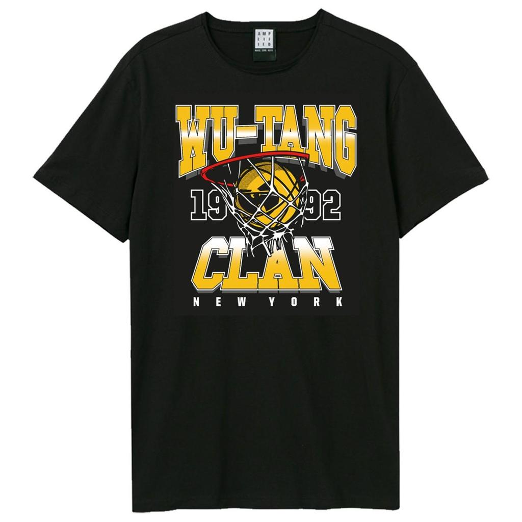 Amplified Unisex Adult Shooting Hoops Wu-Tang Clan T-Shirt