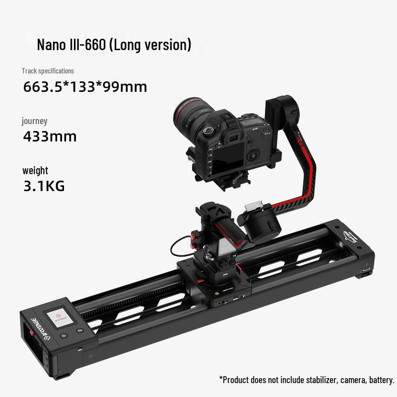 8iFootage Mark Shark Nano Gen 2 Electric Slider with DJI Stabilizer & Face Tracking