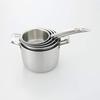 MUJI Stainless Steel Aluminum Triple-Layer Saucepan, Approx. 1.5L, Approx. 36cm W x 13cm H, 82219920, Silver