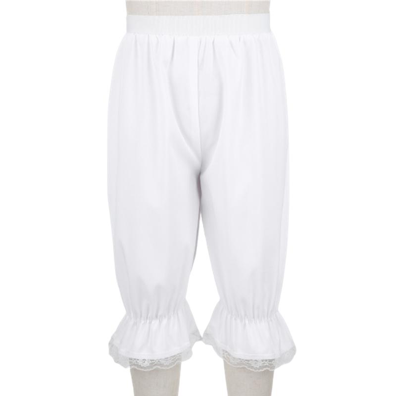 Викторианские панталоны для девочек с кружевной отделкой и эластичным поясом