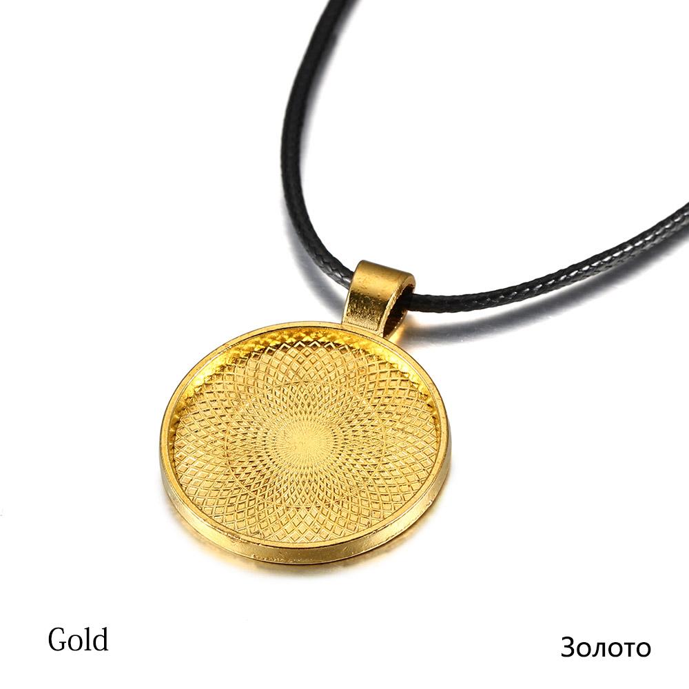 5 шт./лот, 25 мм, основа для кабошона, безели, пустая и восковая нить для ожерелья, основа для кабошона, принадлежности для самостоятельного изготовления ювелирных изделий