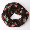 Women Ladies Owl Pattern Print Scarf Warm Wrap Shawl
