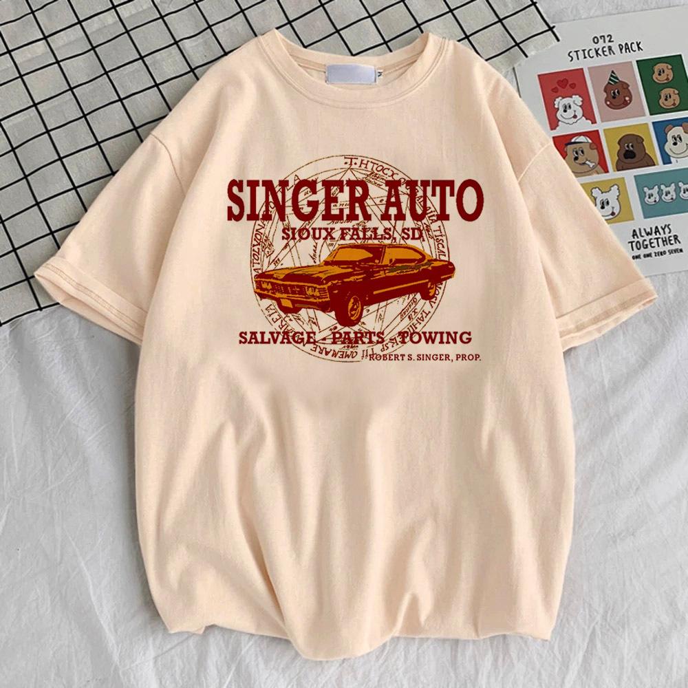 Supernatural t shirt girl harajuku Breathable Pastel Comfortable Women t shirt Y2k Gothic Punk University aesthetic Graphic