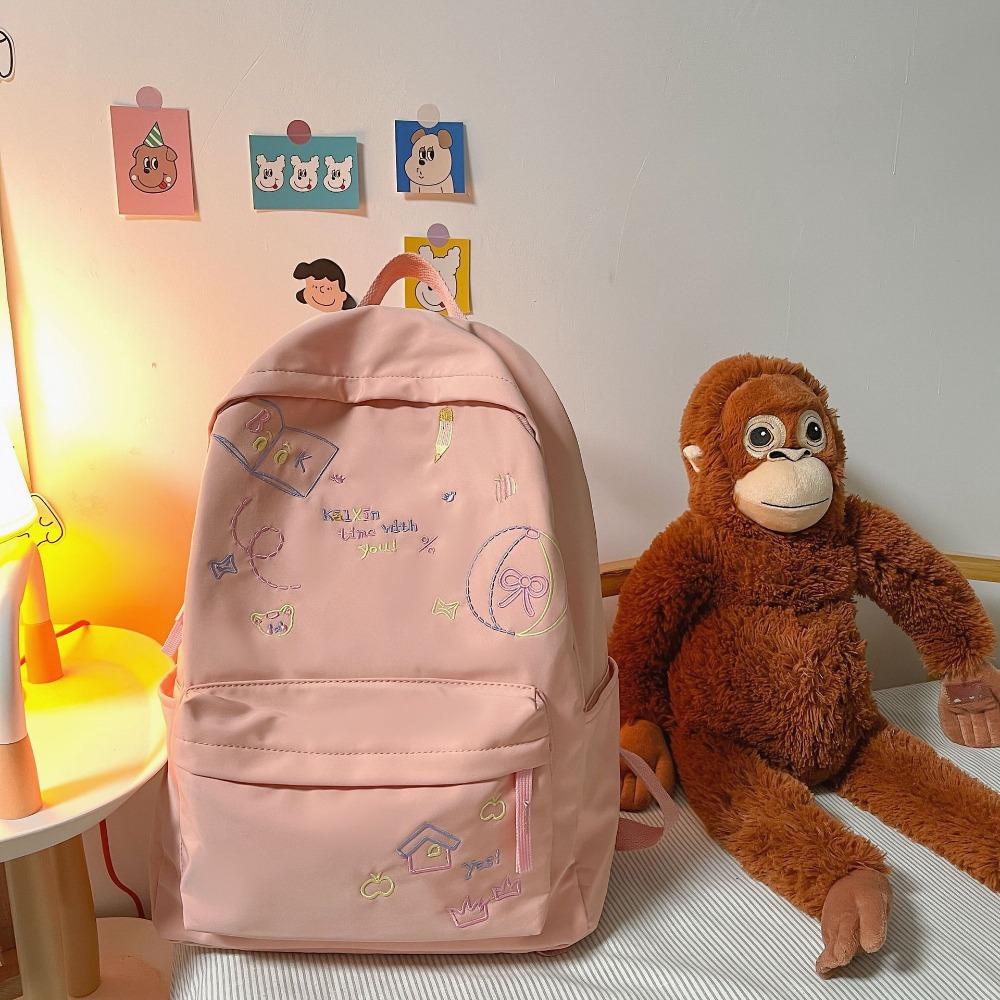 Version of Teenage Girl Heart Cute Backpack for Junior High School Girls