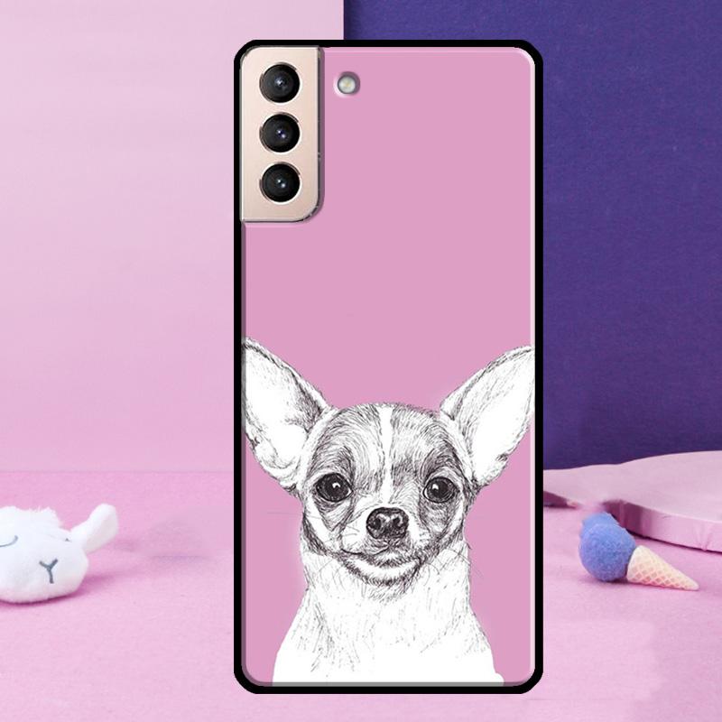 Чехол для телефона с изображением собаки чихуахуа для Samsung Galaxy S24 Ultra S25 Ultra S9 S10 S20 S21 S22 Plus S23 S24 FE