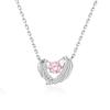 Angel Guardian Agile Necklace Women Japanese and Korean Beating Heart-shaped Collarbone Chain Sweater Neck Chain