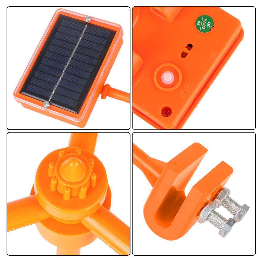 Voice Bird Repellent Solar Reflective Bird Repeller Wind Power Birds Repeller 360° Driving Device for Outdoor Garden Birds Control Scarer