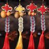 Creative Car Interior Antique Copper Coin Hanging with Chinese Knot & Five Emperors Coins