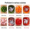 5 л Электрическая мясорубка и кухонный комбайн: Многофункциональная нержавеющая сталь, Идеально подходит для чеснока, чили и бытового использования