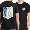 Summer Unisex Women Short Sleeve T-Shirt Japanese Anime Attack On Titan Printed T Shirt O-Neck Tees Tops 100% Unisex Cotton Tshirt