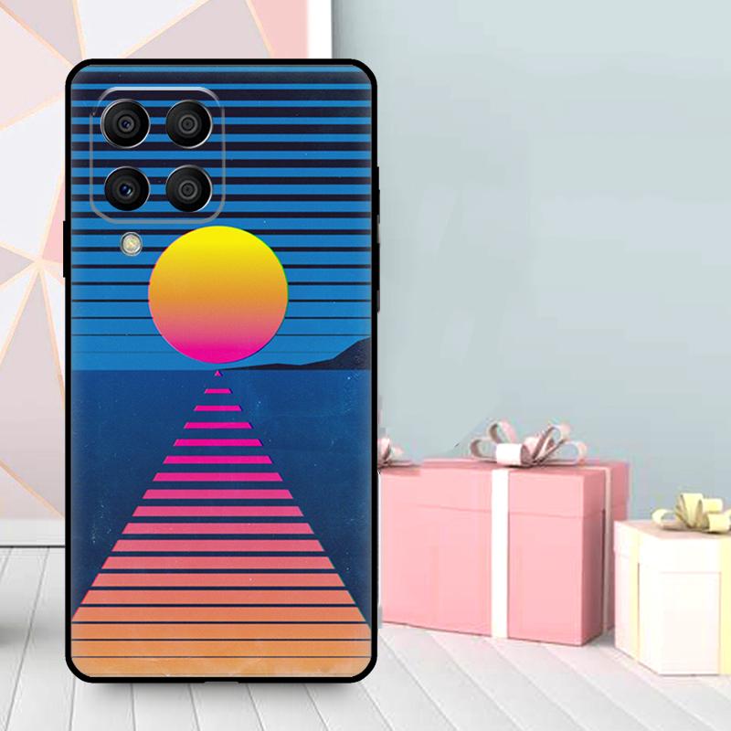 Neon Retrowave 80s Vintage Art Case For Samsung Galaxy M56 M52 M32 M53 M16 M11 M21 M31 M35 M12 M13 M14 M15 M36 M55 M34 M54
