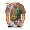 Летний фруктовый узор 3D-печать Веселые Креативные Модные Футболки с коротким рукавом для занятий спортом на открытом воздухе Быстросохнущие Дышащие Мужские футболки