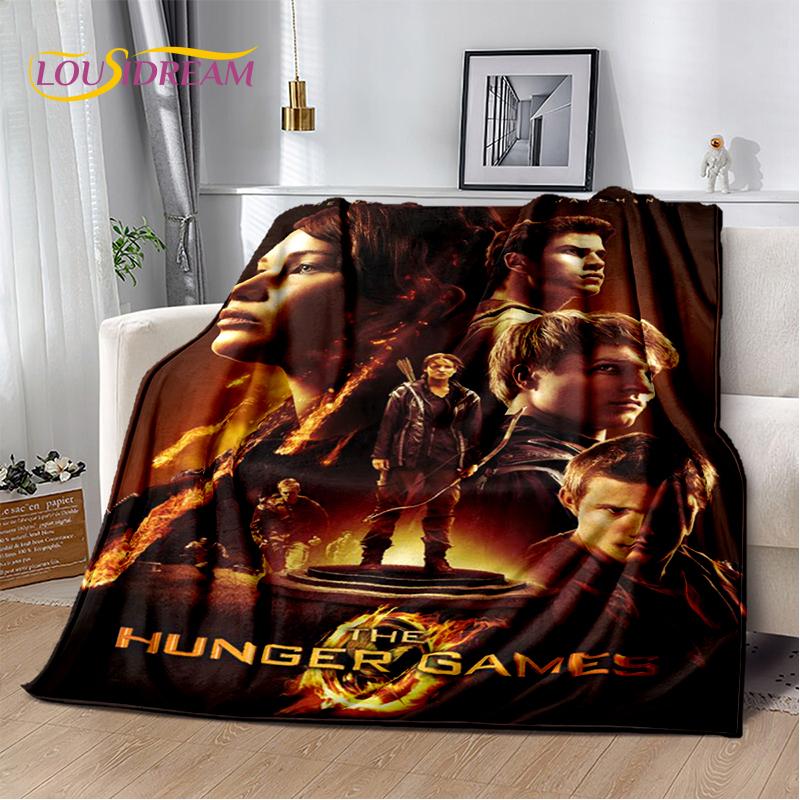 3D The Hunger Games Movie Archer Character Soft Flannel Blanket for Beds Bedroom Sofa Picnic,Throw Blanket for Cover Outdoors