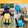 Solid Color Childrens Backpack Canvas Large Capacity Curved Shoulder Straps