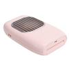 Мини шейный вентилятор USB перезаряжаемый бесшумный портативный носимый хендс-фри ленивый подвесной охладитель(розовый )