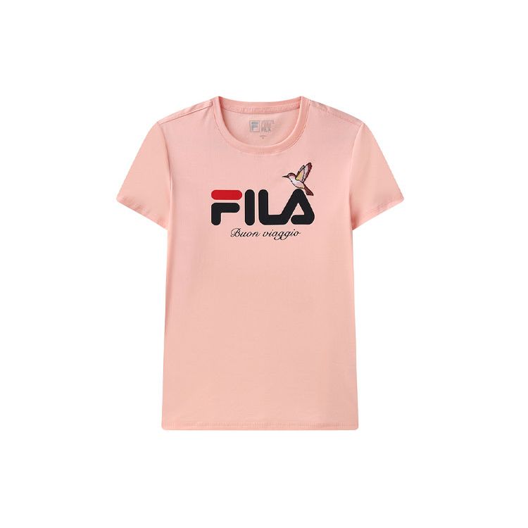 Fila Спортивная футболка с логотипом, женские топы, ледяной розовый F11W128109F-PK