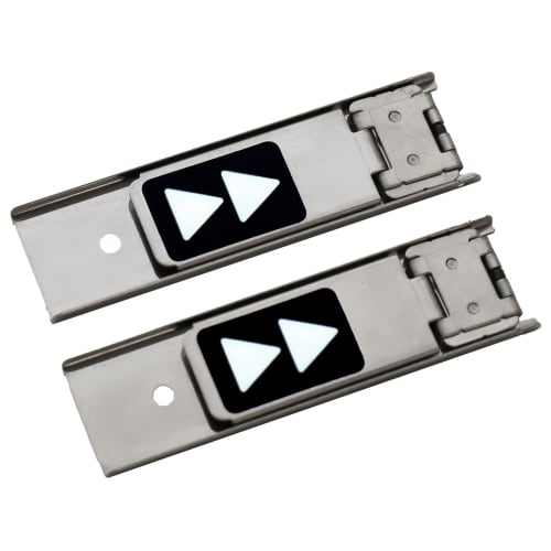 Nomura Tech Mini 2-Piece Sash Lock, Silver, with Lock Status Indicator, N-1107