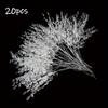 20pcs Acrylic Bead Flower Stems with Crystal Drops - Versatile Beaded Twig Picks for Wedding Decor, Home Accents, and Craft Jewelry Flower Charms