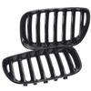 Передний капот левая правая решетка радиатора сменная решетка для BMW E53 X5 LCI 2004 2005 2006 Высококачественный глянцевый черный 1 планка Racing