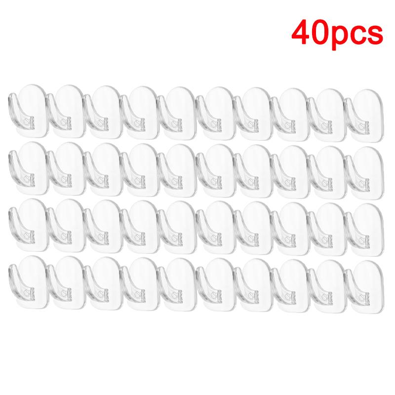 Transparent Strong Adhesive Mini Hook for Kitchen Door Bathroom Mirror Cabinet Jewelry Storage Non-Marking No Punching Required