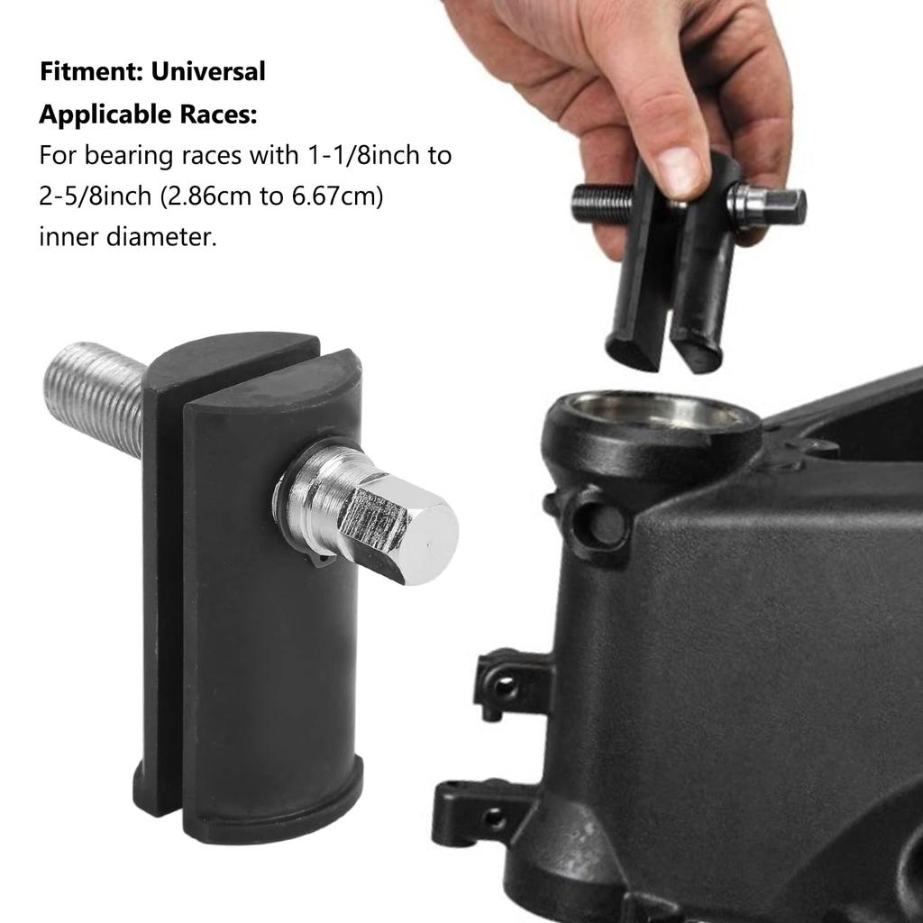 Съемник обоймы подшипника рулевой колонки Мотоциклетный инструмент для снятия обоймы подшипника рулевой колонки для ID от 1-1/8" до 2-5/8" Racing