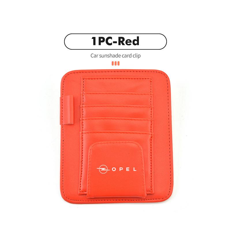 Car Sun Visor Sunglasses Clip Credit Card Pen Storage Holder For Opel Corsa Mokka Astra Cascada Adam Insignia Meriva Vectra zpq577