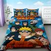 Duvet Cover Anime Uzumaki Naruto Bedding Set Pillowcase Bedclothes Suit Single Double Quilt Cover Bedspead Bedroom boys bests