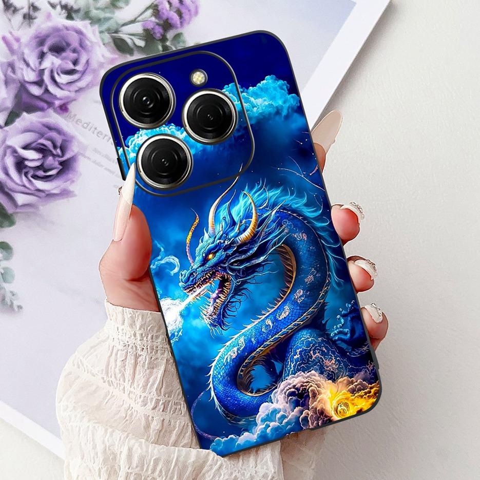 Чехол для Tecno Spark 20 Чехол Spark 20C BG7 BG7n Чехол с рисунком «Крутой Дракон» Мягкий силиконовый чехол для Tecno Spark 20 Pro Spark20 Pro+ Сумки