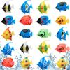 10PCS Artificial Floating Fishes Plastic Aquarium Ornament  Fish Tank Decorations
