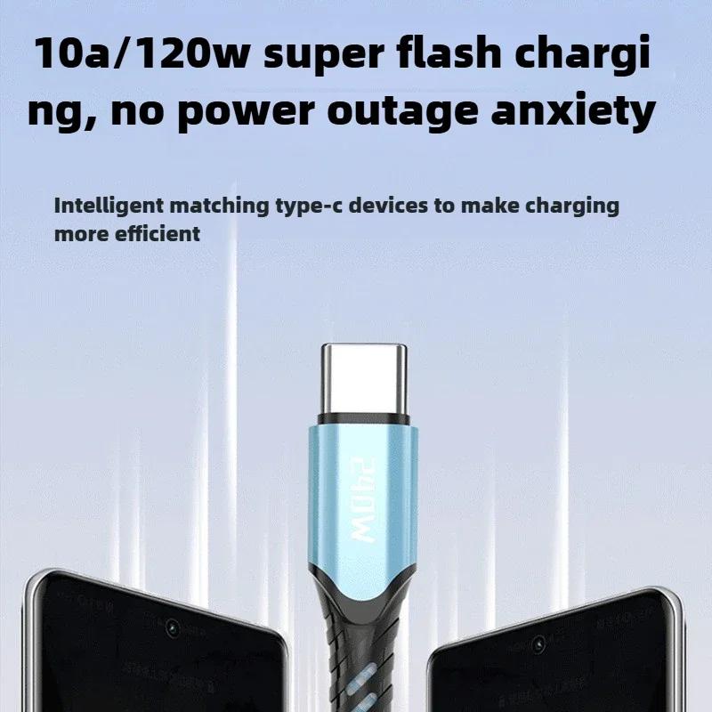 240 Вт 5A быстрая зарядка USB Type C кабель для быстрой зарядки для Samsung S24 Realme Xiaomi 14 OPPO OnePlus телефон кабели передачи данных