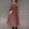 Spring New Korean Version of Casual Women's Medium and Long Knee Trench Coat Jacket Loose Large Size Coat
