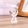 Collecible Crystal Angel Statue Crafts Table Ornament Guardian Angel Figurine  Desktop