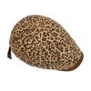 Винтажная кепка с леопардовым принтом, женский берет, кепка газетчика, кепка с козырьком