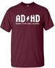 Adhd highway to hey look a squirrel tshirt mens funny adhd  adsr tee top