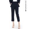 Women's Straight Leg Cropped Tri-Acetate Suit Pants