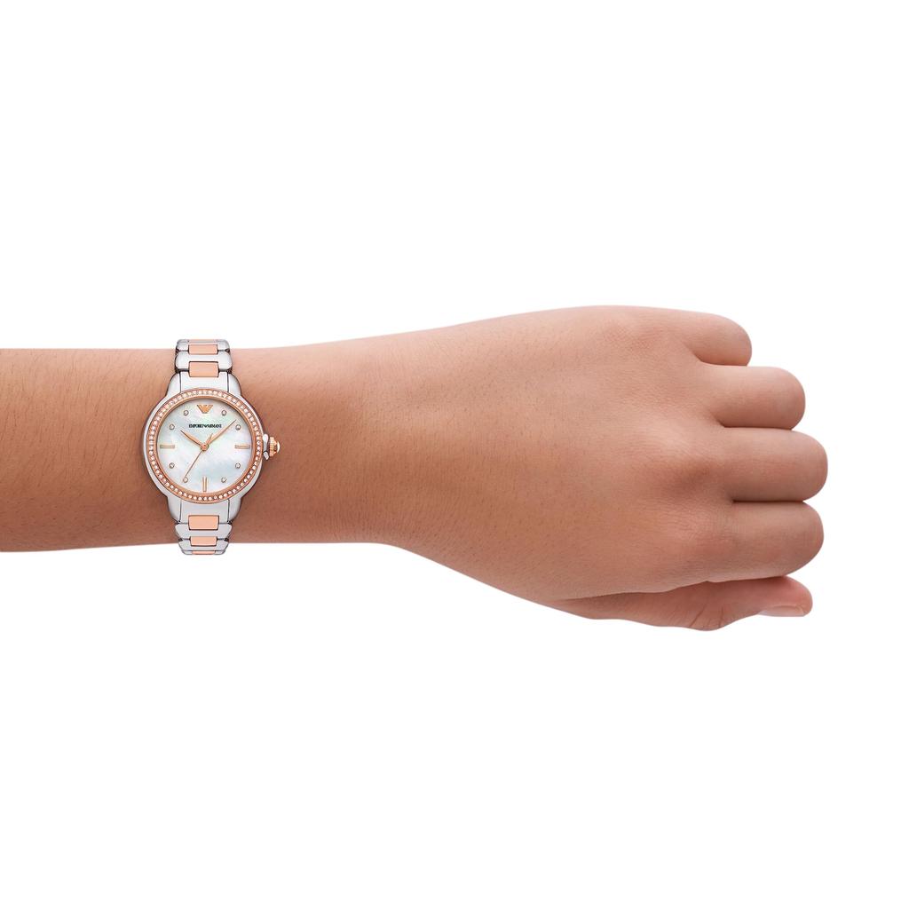 Emporio Armani Stainless Steel Watch Three-Hand Two-Tone