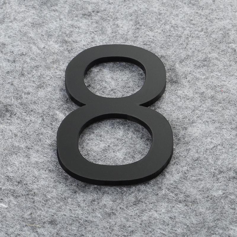 Матовая бронза золото 3D акриловые буквы номер дома настенные наклейки