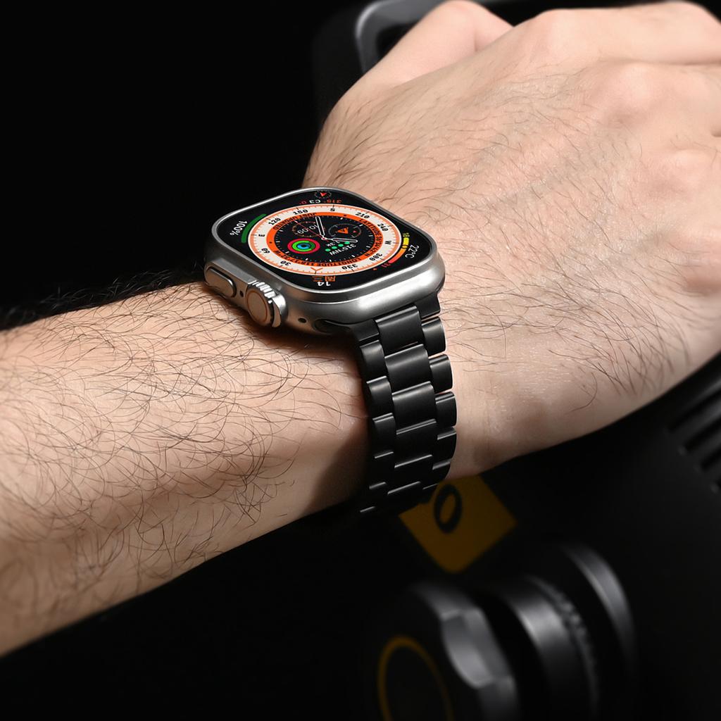 Classic Titanium Bracelet+TPU Case For Apple Watch Ultra 2 49mm 45mm 44mm 42mm 40mm Metal Mens Business Band For iWatch Series 9 8 7 6 5