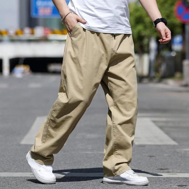 Осенне-зимняя мужская одежда, брюки большого размера, плотные эластичные хлопковые свободные брюки-карго