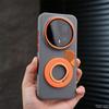 Чехол для Honor Magic 8 Pro Магнитный Для MagSafe Роскошный Силиконовый Кожаный Держатель Кольцо Задняя Крышка Охлаждающий Ударопрочный Бампер
