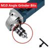 M10 Angle Grinder Bits Angle Grinder Electric Drill Conversion Chuck 1.5-10mm Holder Power Drill Convert Adapter M10 Thread