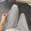 Wide Leg Casual Pants Women Stripe Plaid Baggy Home Pajama Fashion Girls’ Sleepwear  Spring Autumn