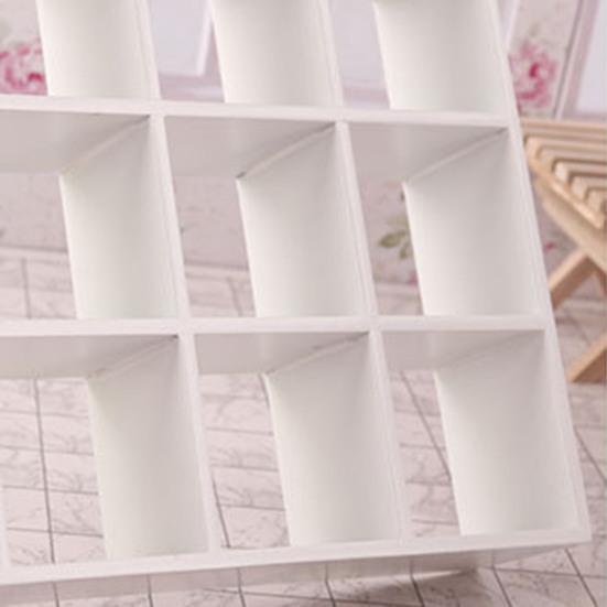 Очаровательный деревянный полезный компактный декор из 16 решеток для шкафа