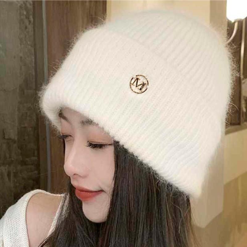 Beanie Trendy Solid Color Knit Hats Warm Hats For Women Daily Use Autumn & Winter
