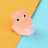 6Pcs/Set Pig Figurines Vivid Multi Shapes Handmade Realistic Pink Decorative Lightweight Mini Piggy Car Dashboard Toys Display Mold Auto Accessories