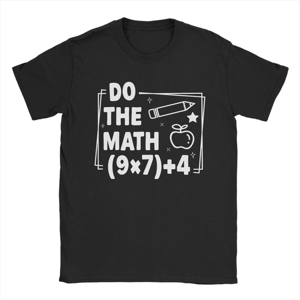 Awesome Do The Math 67 T-Shirts for Men Crewneck Cotton T Shirts  Short Sleeve Tees Graphic Tops